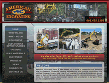 Tablet Screenshot of americanexcavating.com